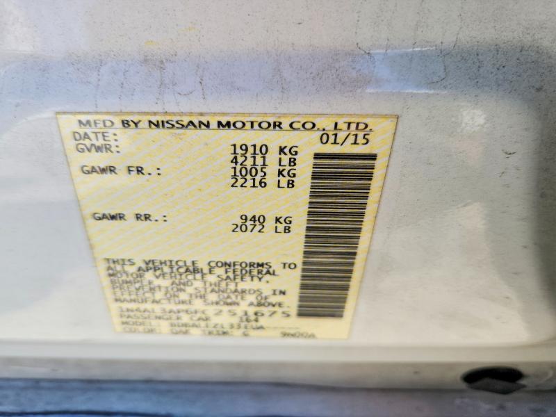 Продажа на аукционе авто 2015 Nissan Altima, vin: 1N4AL3AP6FC251675, номер лота: 49431246