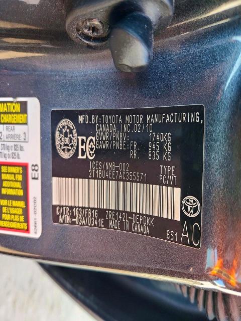 2010 Toyota Corolla მანქანა იყიდება აუქციონზე, vin: 2T1BU4EE7AC355571, აუქციონის ნომერი: 47746406