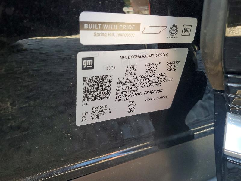 Продажа на аукционе авто 2026 Cadillac Lyriq, vin: 1GYKPNRK7TZ300750, номер лота: 50241966