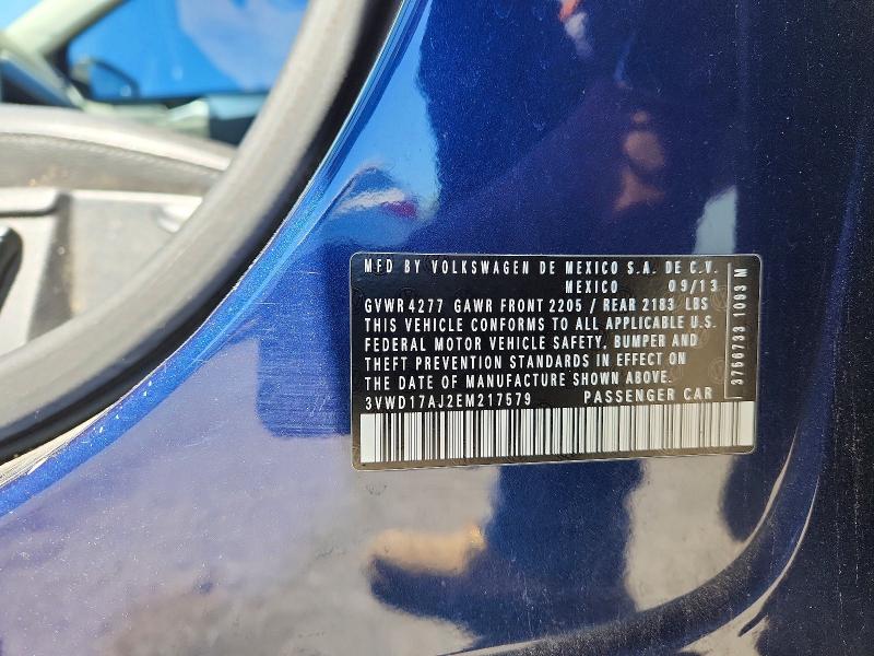 Aukcja sprzedaży 2014 Volkswagen Jetta, vin: 3VWD17AJ2EM217579, numer aukcji: 51256896