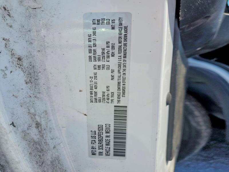 Продаж на аукціоні авто 2023 Ram Promaster 1500, vin: 3C6LRVBG5PE515353, номер лоту: 51272196
