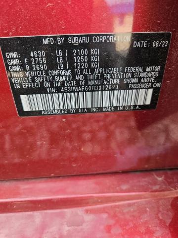 Продажа на аукционе авто 2024 Subaru Legacy, vin: 4S3BWAF60R3012623, номер лота: 48273076