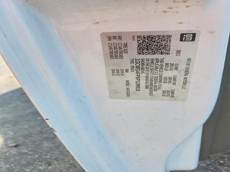 2023 Chevrolet Express G2500 მანქანა იყიდება აუქციონზე, vin: 1GCWGAFP6P1199818, აუქციონის ნომერი: 49801896