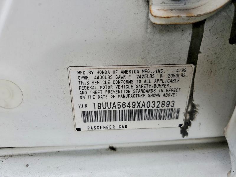 Продаж на аукціоні авто 1999 Acura 3.2tl, vin: 19UUA5649XA032893, номер лоту: 48532026