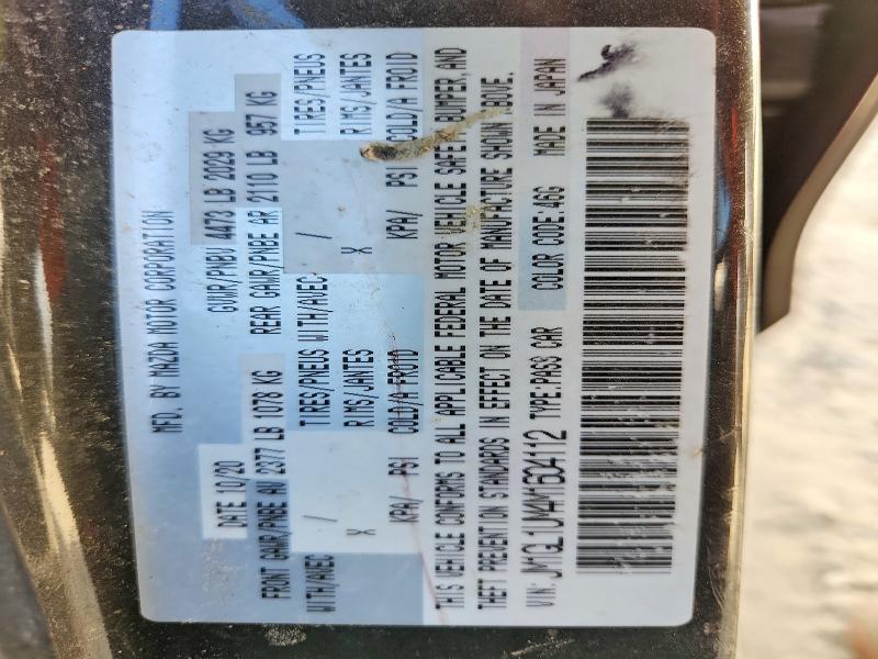 49454636 :رقم المزاد ، JM1GL1UM4M1604112 vin ، 2021 Mazda 6 مزاد بيع