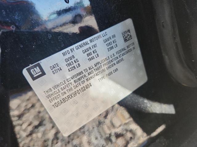 48415776 :رقم المزاد ، 1G6AB5RX9F0102484 vin ، 2015 Cadillac Ats مزاد بيع
