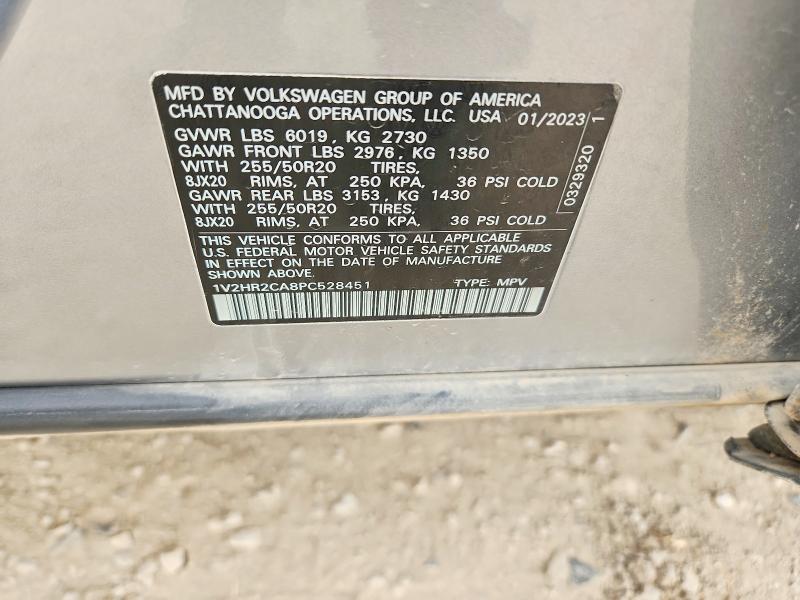 Продаж на аукціоні авто 2023 Volkswagen Atlas, vin: 1V2HR2CA8PC528451, номер лоту: 50850696