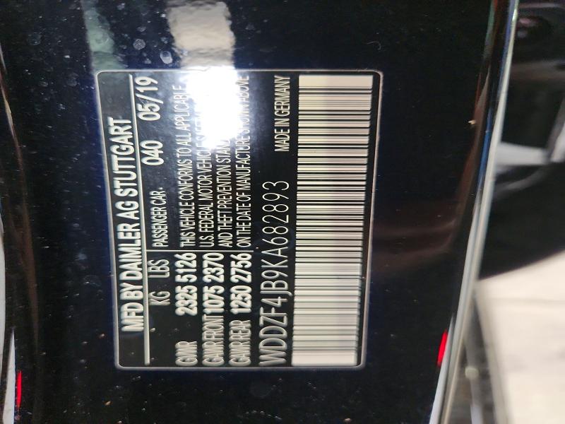 Продажа на аукционе авто 2019 Mercedes-benz E, vin: WDDZF4JB9KA682893, номер лота: 49016276