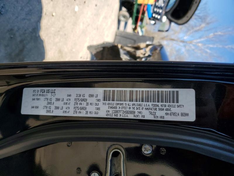 49129476 :رقم المزاد ، 1C6RR7FT2HS828890 vin ، 2017 Ram 1500 مزاد بيع