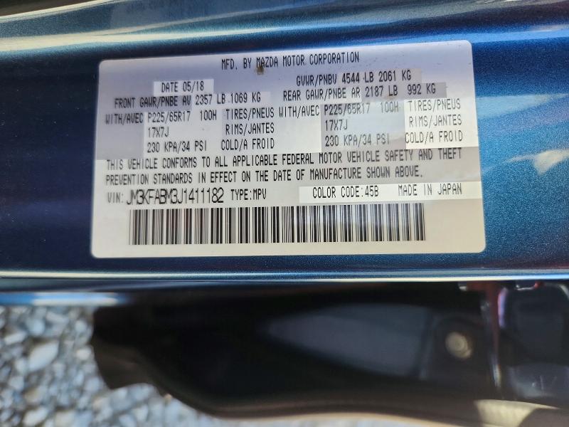 50187256 :رقم المزاد ، JM3KFABM3J1411182 vin ، 2018 Mazda Cx-5 مزاد بيع