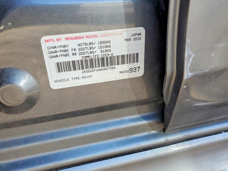 Продажа на аукционе авто 2010 Mitsubishi Lancer, vin: JA32U2FU4AU607384, номер лота: 49460676