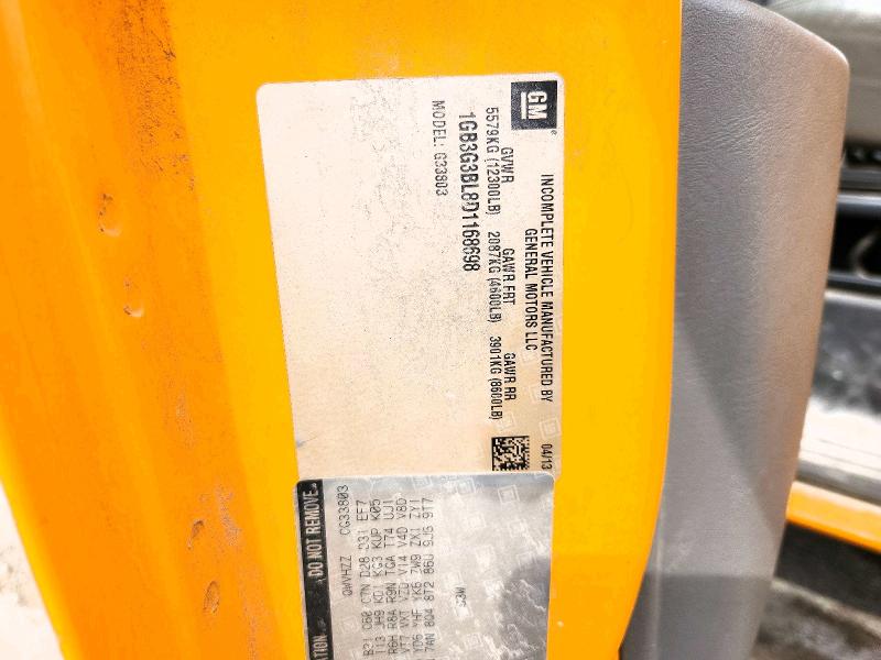 Aukcja sprzedaży 2013 Collins Bantam G3500, vin: 1GB3G3BL8D1168698, numer aukcji: 48611746
