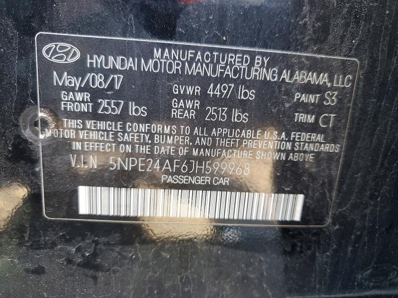 Продажа на аукционе авто 2018 Hyundai Sonata, vin: 5NPE24AF6JH599968, номер лота: 49128346