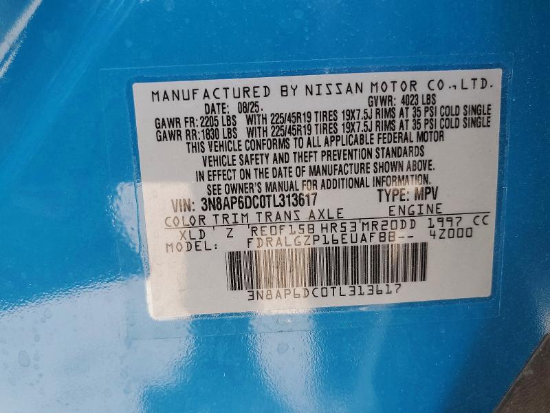 Продажа на аукционе авто 2026 Nissan Kicks, vin: 3N8AP6DC0TL313617, номер лота: 51521076