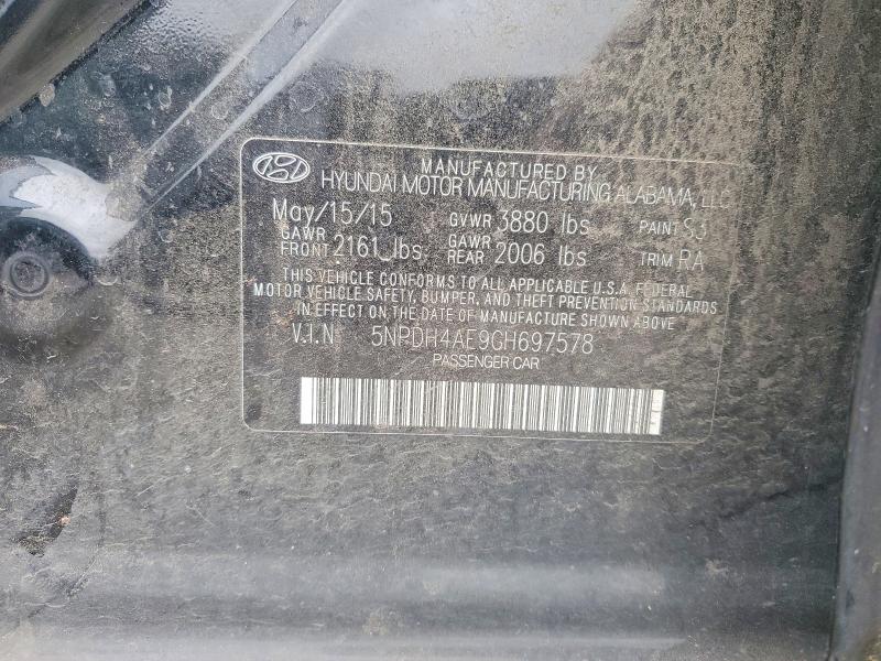 Aukcja sprzedaży 2016 Hyundai Elantra, vin: 5NPDH4AE9GH697578, numer aukcji: 51721616