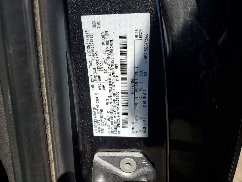Продаж на аукціоні авто 2019 Ford Escape, vin: 1FMCU9GD9KUA77956, номер лоту: 50627846