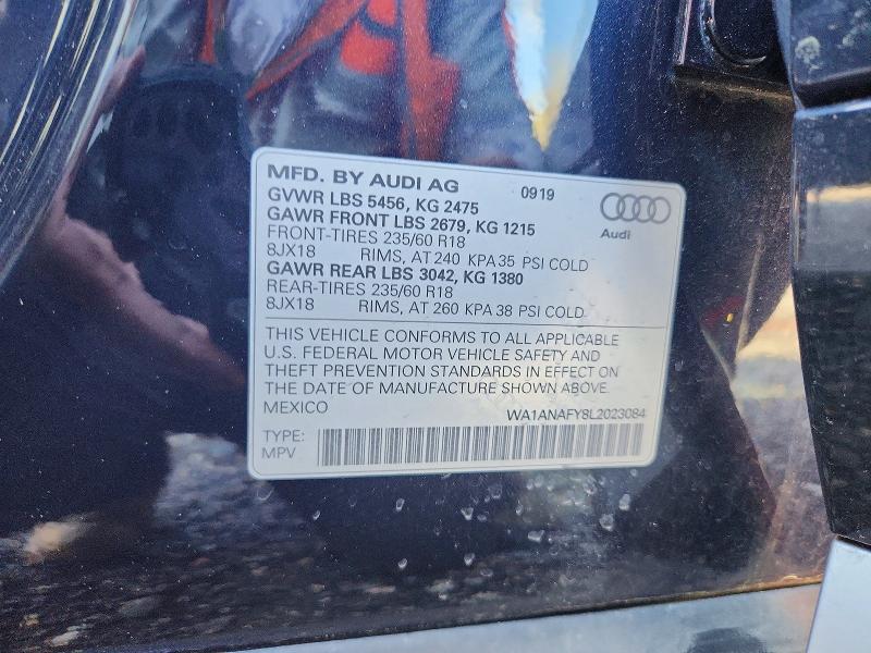Продажа на аукционе авто 2020 Audi Q5, vin: WA1ANAFY8L2023084, номер лота: 48477356