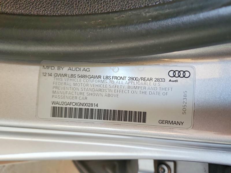 Продаж на аукціоні авто 2016 Audi A7, vin: WAU2GAFCXGN002814, номер лоту: 49971766