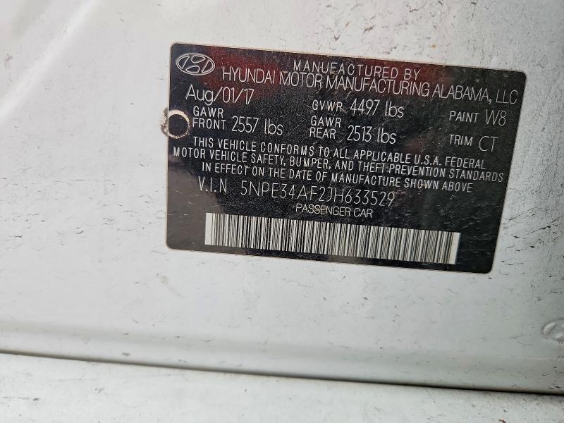 Продаж на аукціоні авто 2018 Hyundai Sonata Sel, vin: 5NPE34AF2JH633529, номер лоту: 52048276