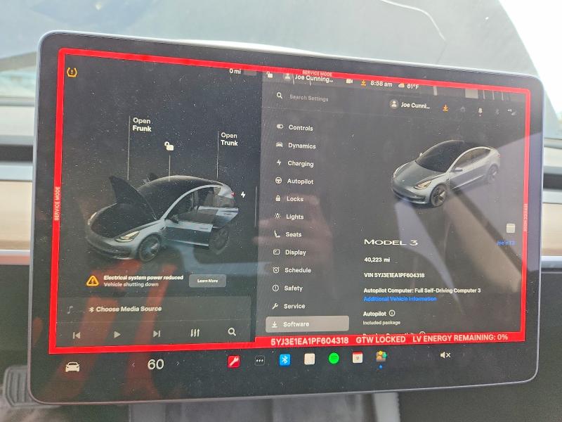 46942696 :رقم المزاد ، 5YJ3E1EA1PF604318 vin ، 2023 Tesla Model 3 مزاد بيع