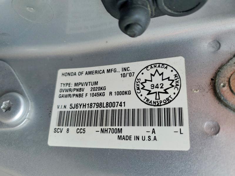 Aukcja sprzedaży 2008 Honda Element, vin: 5J6YH18798L800741, numer aukcji: 48601576