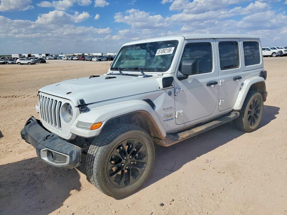 51092186 :رقم المزاد ، 1C4JJXP60MW800854 vin ، 2021 Jeep Wrangler Unlimited مزاد بيع