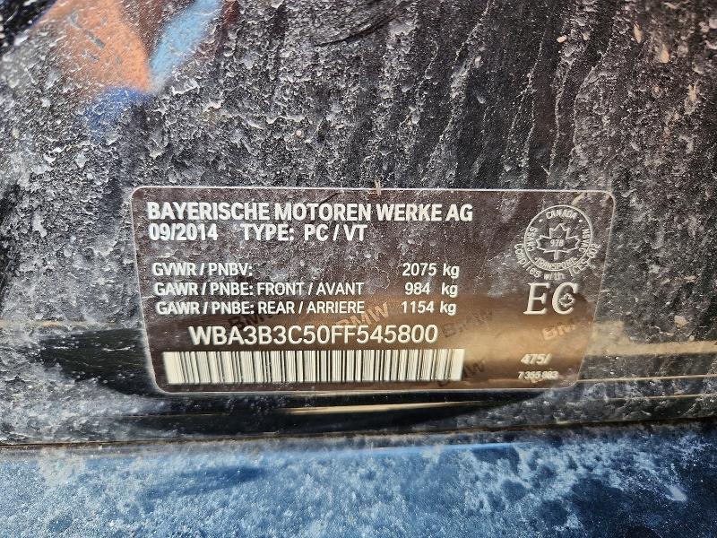 47971006 :رقم المزاد ، WBA3B3C50FF545800 vin ، 2015 Bmw 328 مزاد بيع