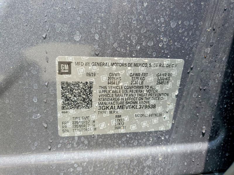 Продажа на аукционе авто 2019 Gmc Terrain, vin: 3GKALMEV6KL379538, номер лота: 50898006
