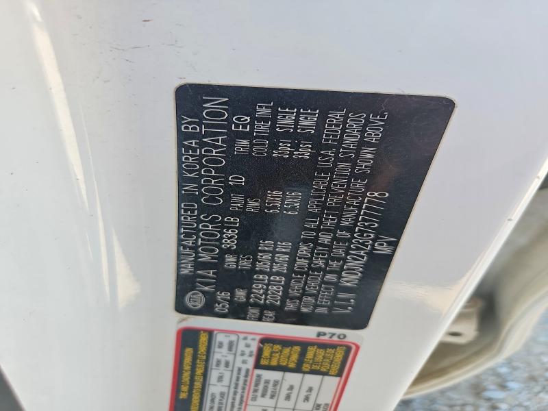 2016 Kia Soul მანქანა იყიდება აუქციონზე, vin: KNDJN2A23G7377778, აუქციონის ნომერი: 51866166