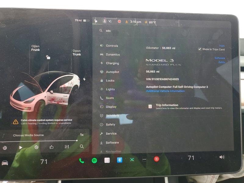 Продажа на аукционе авто 2019 Tesla Model 3, vin: 5YJ3E1EA8KF424925, номер лота: 47660276