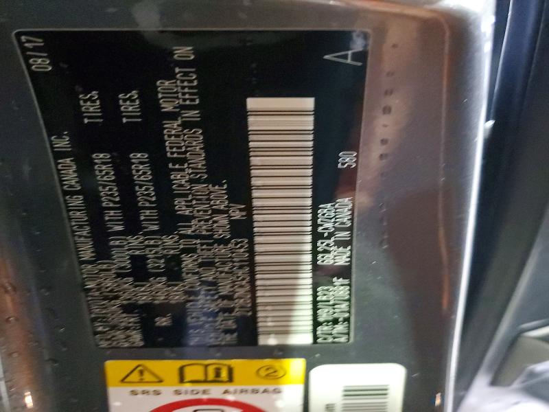 49904716 :رقم المزاد ، 2T2BZMCA5HC110453 vin ، 2017 Lexus Rx 350 مزاد بيع