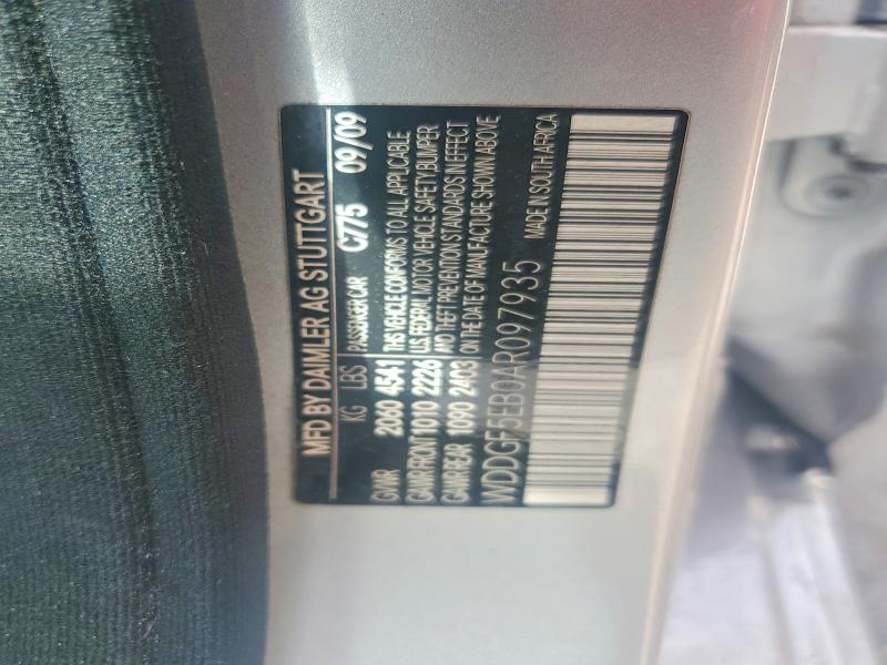 Продаж на аукціоні авто 2010 Mercedes-benz C, vin: WDDGF5EB0AR097935, номер лоту: 47500426