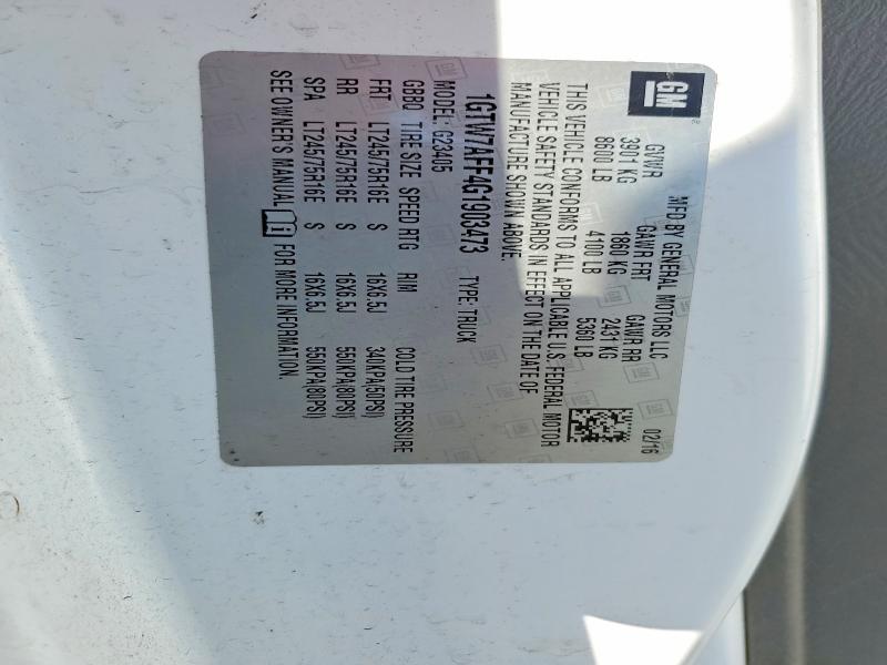 Auction sale of the 2016 Gmc Savana, vin: 1GTW7AFF4G1903473, lot number: 47994146