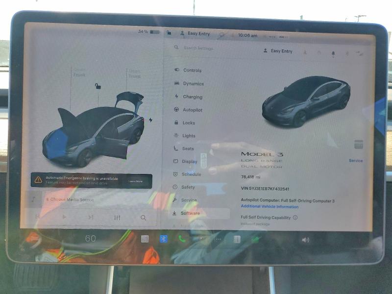 Aukcja sprzedaży 2019 Tesla Model 3, vin: 5YJ3E1EB7KF432541, numer aukcji: 48953346