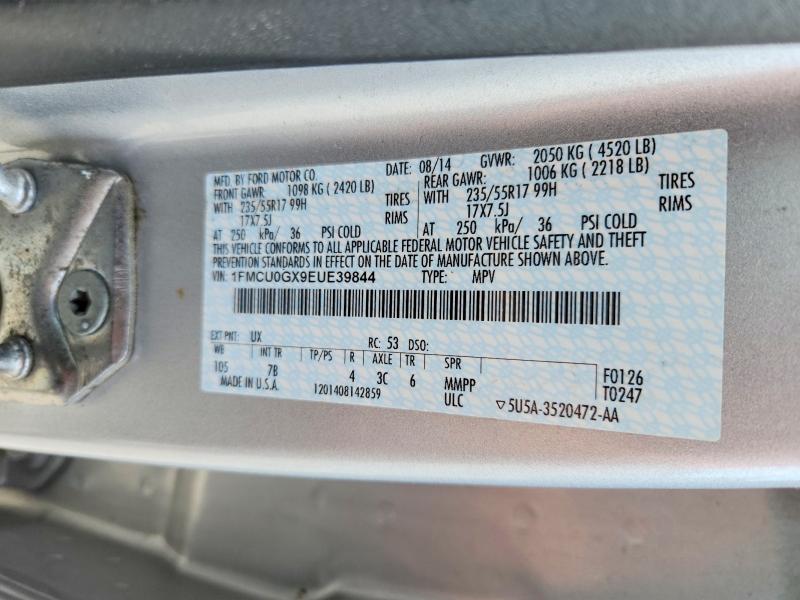 Aukcja sprzedaży 2014 Ford Escape, vin: 1FMCU0GX9EUE39844, numer aukcji: 49173806