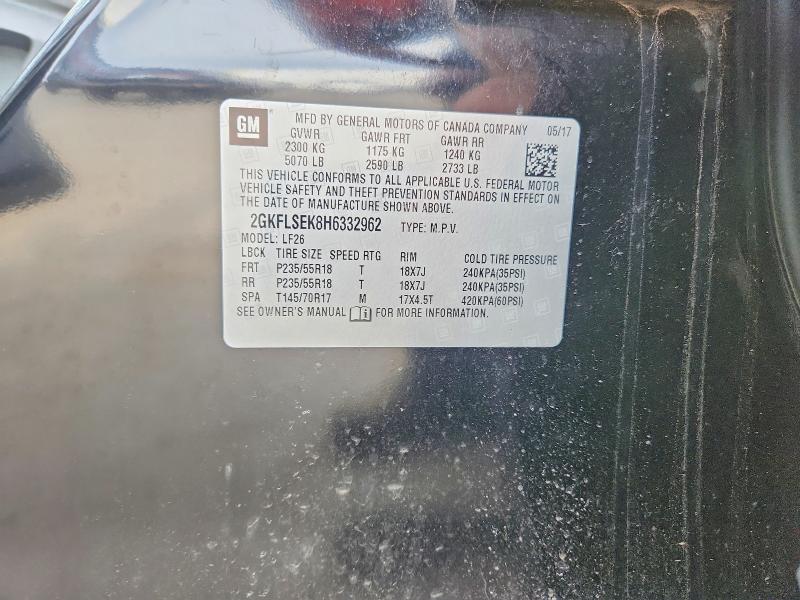 Продажа на аукционе авто 2017 Gmc Terrain, vin: 2GKFLSEK8H6332962, номер лота: 51943766