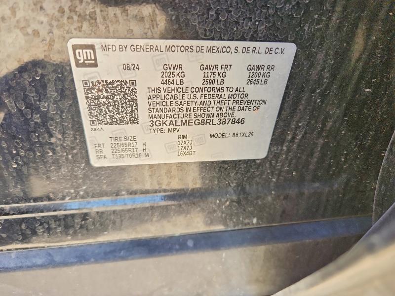 49175216 :رقم المزاد ، 3GKALMEG8RL387846 vin ، 2024 Gmc Terrain مزاد بيع