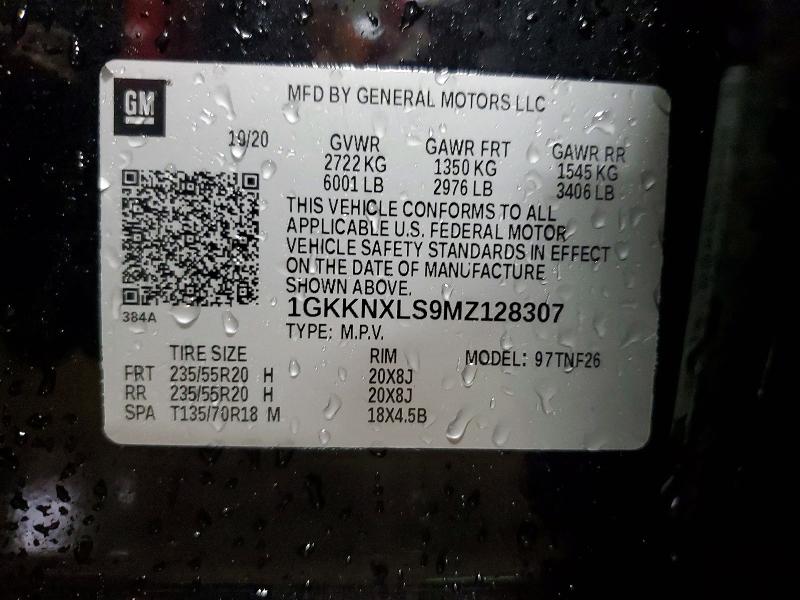 48521816 :رقم المزاد ، 1GKKNXLS9MZ128307 vin ، 2021 Gmc Acadia مزاد بيع
