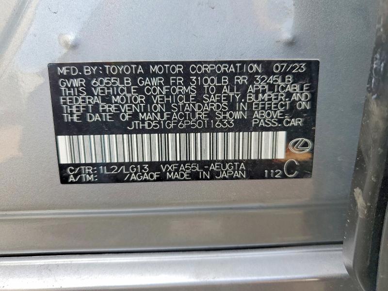 Aukcja sprzedaży 2023 Lexus Ls 500, vin: JTHD51GF6P5011633, numer aukcji: 49794726