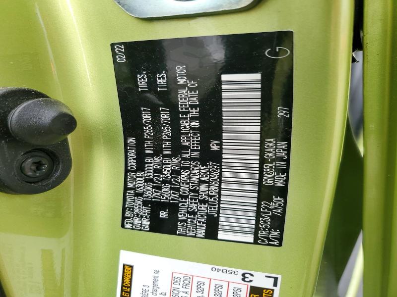 Продажа на аукционе авто 2022 Toyota 4runner, vin: JTELU5JR8N6046297, номер лота: 50467816