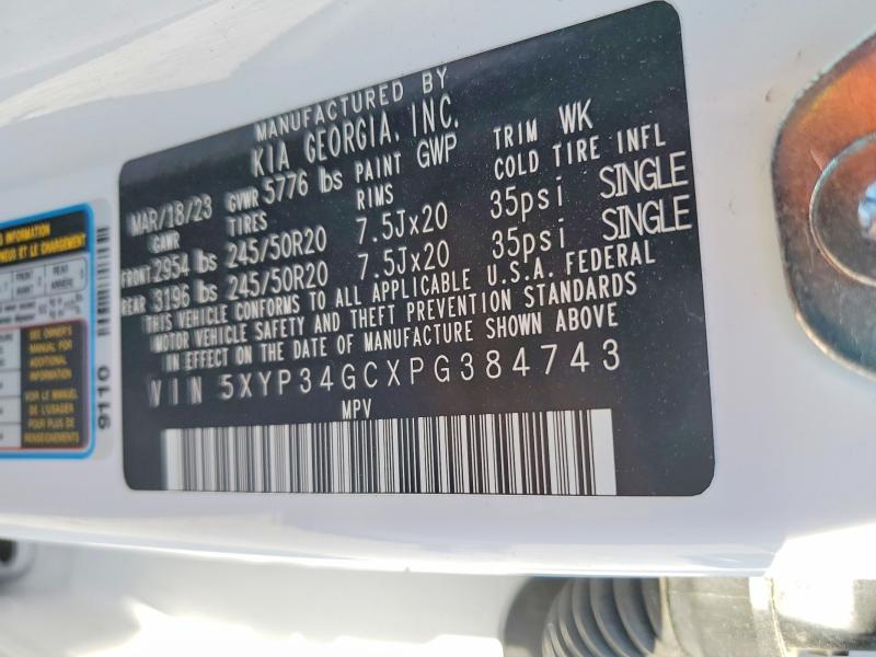 Продажа на аукционе авто 2023 Kia Telluride, vin: 5XYP34GCXPG384743, номер лота: 49271236