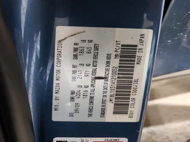 Продажа на аукционе авто 2010 Mazda 3, vin: JM1BL1S51A1210052, номер лота: 49869016