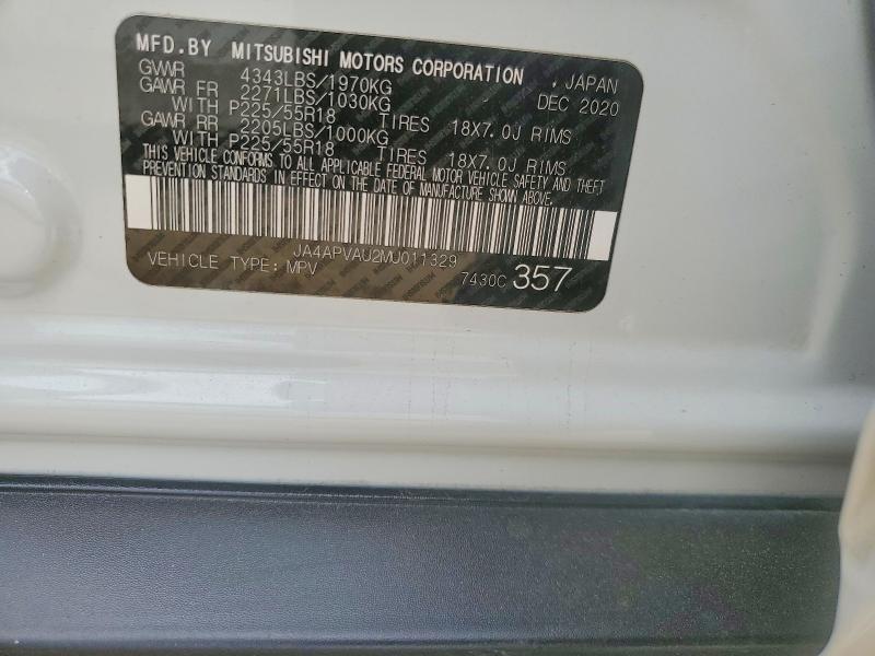Продаж на аукціоні авто 2021 Mitsubishi Outlander Sport, vin: JA4APVAU2MU011329, номер лоту: 48141186