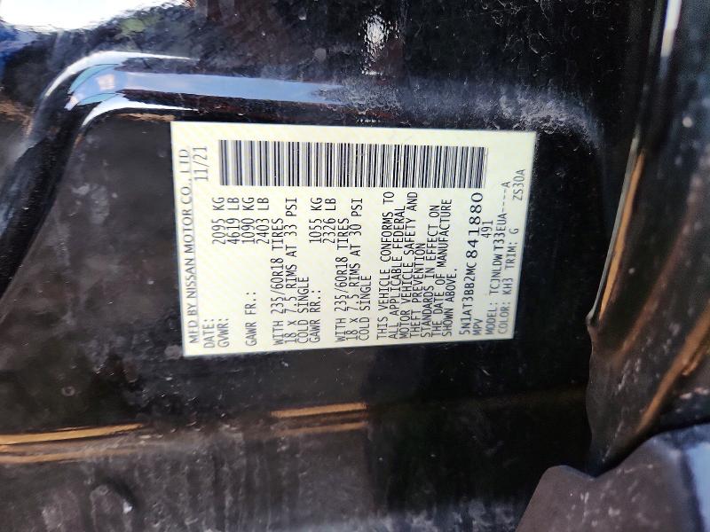 Aukcja sprzedaży 2021 Nissan Rogue, vin: 5N1AT3BB2MC841880, numer aukcji: 50158436