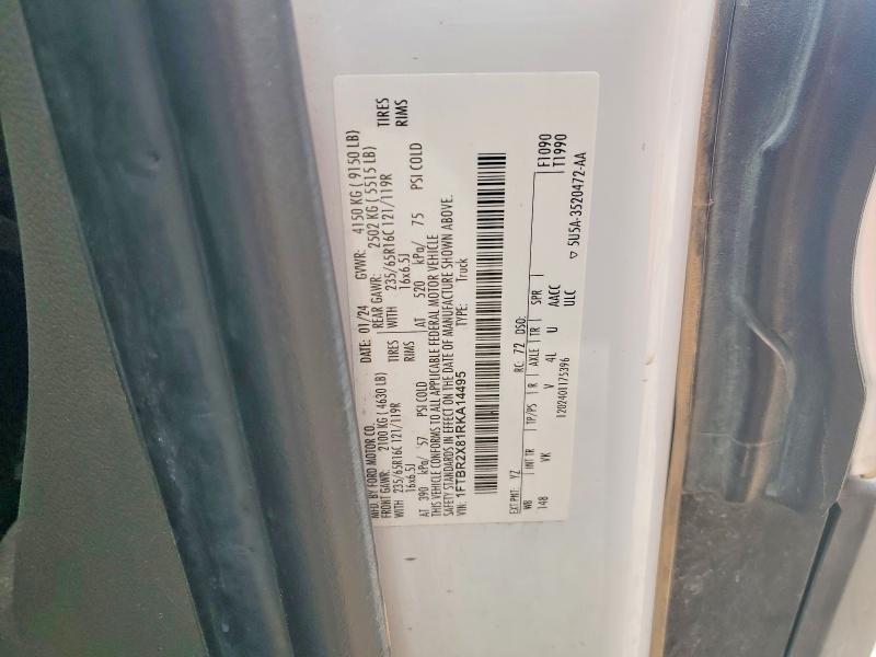 Aukcja sprzedaży 2024 Ford Transit, vin: 1FTBR2X81RKA14495, numer aukcji: 51371656
