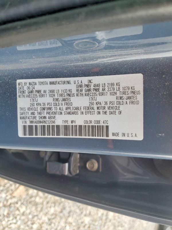 Aukcja sprzedaży 2024 Mazda Cx-50, vin: 7MMVABBM4RN232096, numer aukcji: 51564346