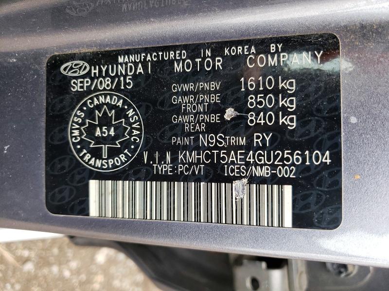 Продаж на аукціоні авто 2016 Hyundai Accent, vin: KMHCT5AE4GU256104, номер лоту: 48282286