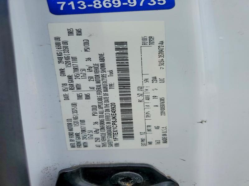 Продажа на аукционе авто 2018 Ford F150, vin: 1FTEX1CP8JKE49920, номер лота: 50366536