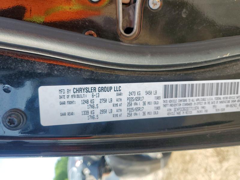 2013 Dodge Journey მანქანა იყიდება აუქციონზე, vin: 3C4PDCBG3DT711974, აუქციონის ნომერი: 51148856