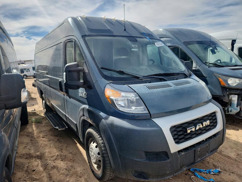 2019 Ram Promaster 3500 მანქანა იყიდება აუქციონზე, vin: 3C6URVJG6KE554449, აუქციონის ნომერი: 45678536